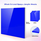 Adrattnay Blue Acrylic Sheets 1/8 Thick, Opaque - Image 2