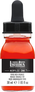 Liquitex Professional Acrylic Ink, 1-oz Jar, Vivid Red Orange by Liquitex