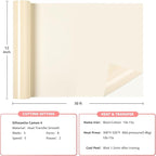 HTVRONT Beige Heat Transfer Vinyl Roll - Image 5