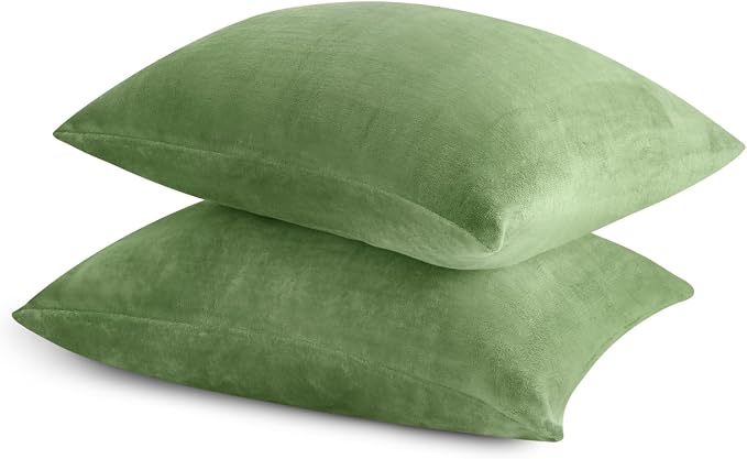 BEDELITE Flannel Pillow Cases Queen Size Set of 2, Super Soft Fleece Pillowcases - Image 9