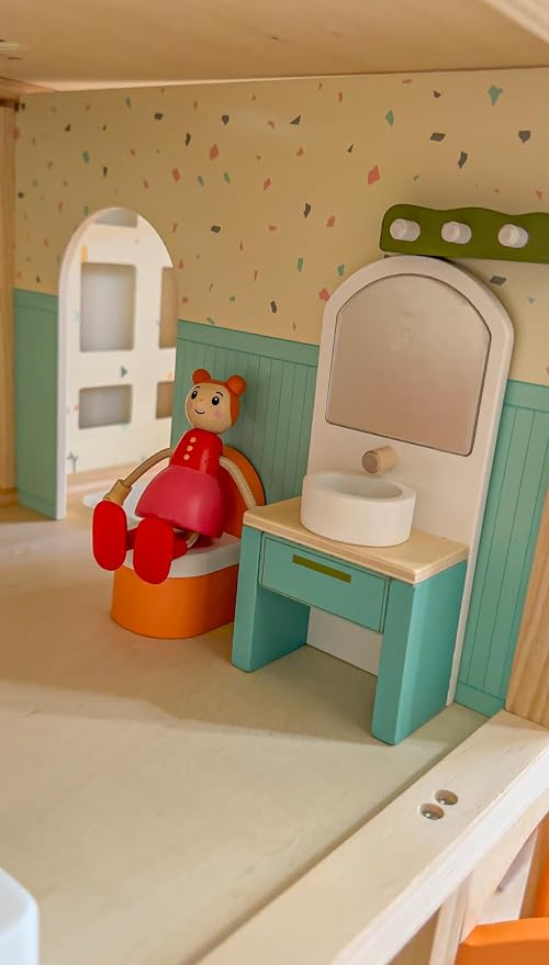 Giant bean 26 Pcs Large Wooden Dollhouse Furniture 5 Set - Image 8
