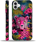 ZHEGAILIAN Case for iPhone 16, Panther Leopard Flower Durable Shockproof by Home