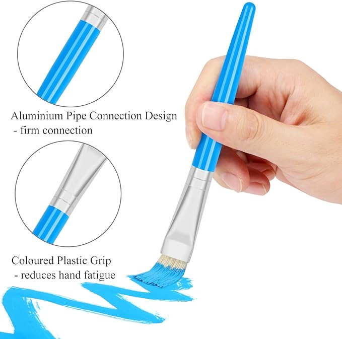 20 Pcs Kids Paint Brushes - Image 3
