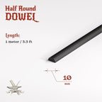 The Foamory's No Waste Half Round EVA Foam Dowel. 5-25mm x 1M High-Density - Image 2
