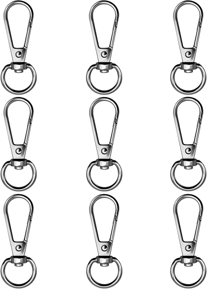 12pcs Swivel Push Gate Snap Hooks Clasps by TiSuit