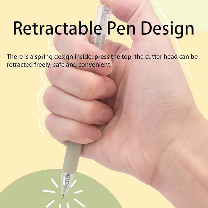 Craft Exact Knife Craft Cutting Tool Paper Cutter Knife Pen Retractable Hobby - Image 7