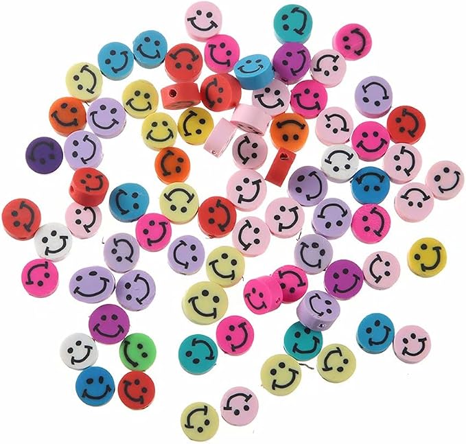 100pcs Mixed Polymer Clay Spacer Beads - Image 5