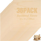 Riakrum Basswood Sheets Plywood Board Unfinished Wood Boards by Riakrum
