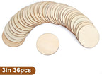 Blisstime Unfinished Wood Circles - Image 2