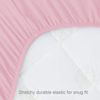 Biloban Mini Crib Sheets Fitted, 2 Pack Mini Crib Sheet Fits - Image 5