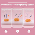 18 Pieces Wool Felting Needles 6 Colors Needle Felting Tools Wool Triangular - Image 3