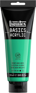 Liquitex BASICS Acrylic Paint, 250ml Tube, Bright Aqua Green by Liquitex