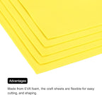 MECCANIXITY EVA Foam Sheets Lemon Yellow 35.4 Inch x 19.7 Inch 2mm Thick Crafts - Image 5