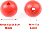 AD Beads Large Hole Wood Spacer Wooden Jewelry Making Bracelet Necklace - Image 2