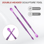 HARFINGTON 11pcs Wax Carving Tool 4.75" Double-Headed Stainless Steel Sculpture - Image 4