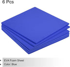 MECCANIXITY EVA Foam Sheets Blue 9.8 Inch x 9.8 Inch 7mm Thick Crafts Foam - Image 3