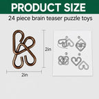 24 Pcs Brain Teaser Puzzles for Kids Teens Adults - Image 5