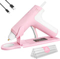 4V Cordless Hot Glue Gun with 20 Glue Sticks, 25s Fast Preheating, 2000mAh by DOMINOX