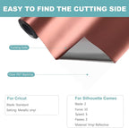 HTVRONT Rose Gold Matte Metallic Permanent Vinyl - Image 6