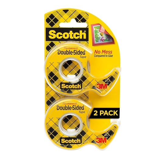 Scotch Double Sided Tape with Tape Dispenser, Office and School Supplies by Unknown