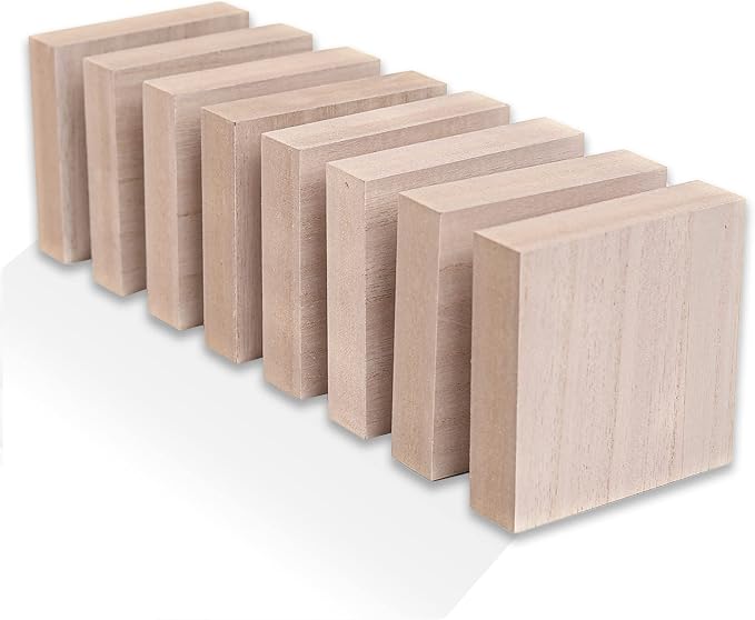 - 4” x 4” Wooden Blocks for Crafts - Image 8