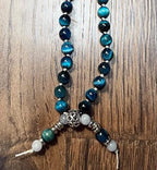 Zenkeeper About 180 Pcs Lake Blue Tiger Eyes Beads - Image 5