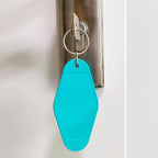 10pcs Blank Hotel Keychains Bulk Vintage Motel Keychain Vinyl HTV printing - Image 4