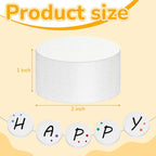 Henoyso 24 Pcs 2 x 2 x 1 Inch Foam Circles, Polystyrene Round Foam Discs - Image 2