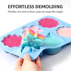 SJ Silicone Molds for Crafts, Flower Soap Molds 2 Pack | 6 Floral Designs - Image 2
