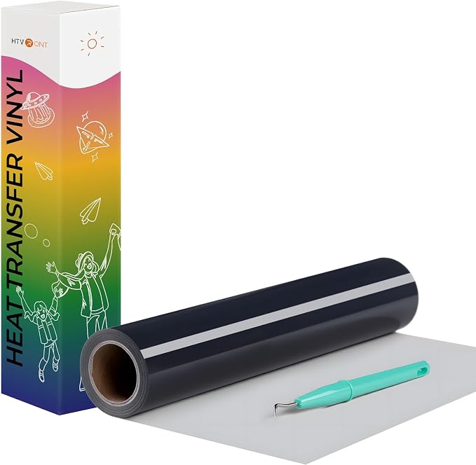 HTVRONT Heat Transfer Vinyl Dark Blue HTV Rolls, Heat Transfer Vinyl by HTVRONT