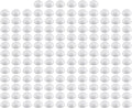 Crafjie 150PCS 1 Inchs Half Foam Balls White Half Round Polystyrene Foam Balls by Crafjie