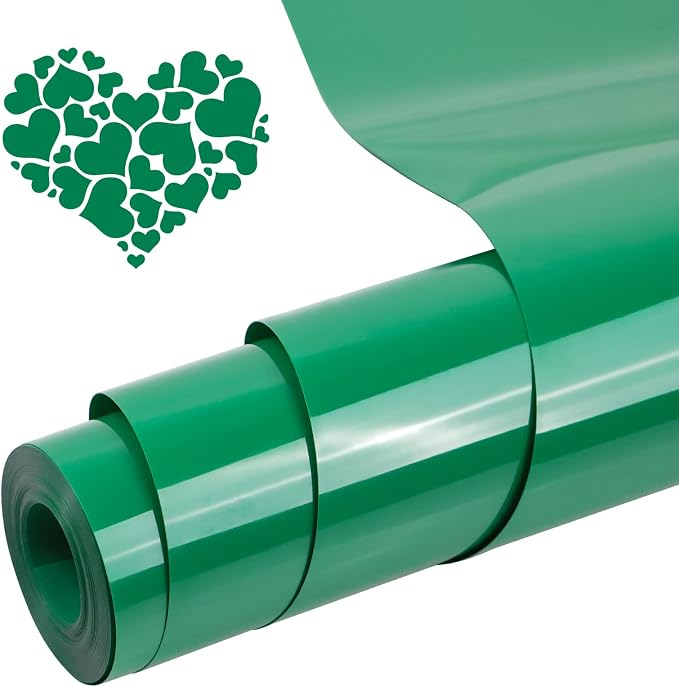 PU Heat Transfer Vinyl Green, 12Inches×20FT Iron on by Unknown