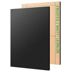 Matte Black Cast Acrylic Sheets 8 x 12 x 1/8 inch Thick 6mm Frosted Black by Lesnlok