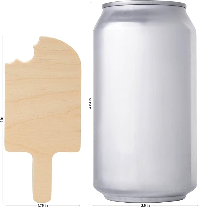 Popsicle Cutout 4-inch, 1/2 inch Thick, by Woodpeckers - Image 2