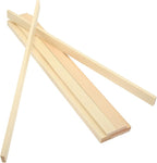 MECCANIXITY 10Pcs Wood Strips Slats, 1/4" x 7/8" x 16" Thin Wood Sticks Flat by MECCANIXITY