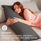 Body Pillowcases Set of 2-20x54 Long Body Pillow Case - Image 4