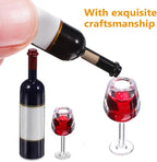 Homoyoyo Miniature Wine Glasses and Bottles Set 18pcs - Image 4