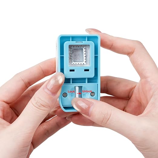 BAOFALI Mini Stamp Punch, 0.6x0.5 Inch Postage Stamps Punch, Portable Lever - Image 7