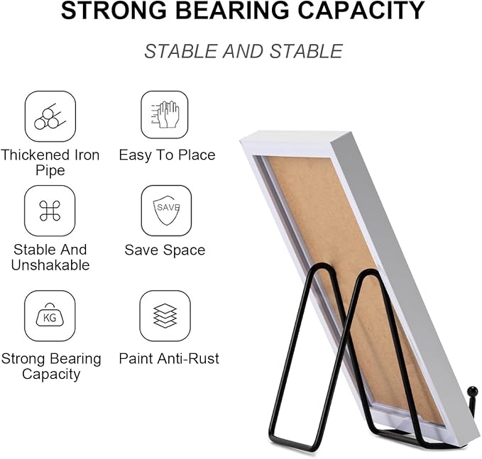 Hoewina Plate Stands for Display, Metal Frame holder stand for Book Holder - Image 4