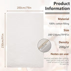 Cotton Quilting Batting, Natural Cotton Quilt Batting - Image 2