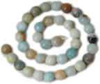 35PCS 10mm Natural Mix Color Amazonite Gemstone Round Loose Beads Stone Beads - Image 2