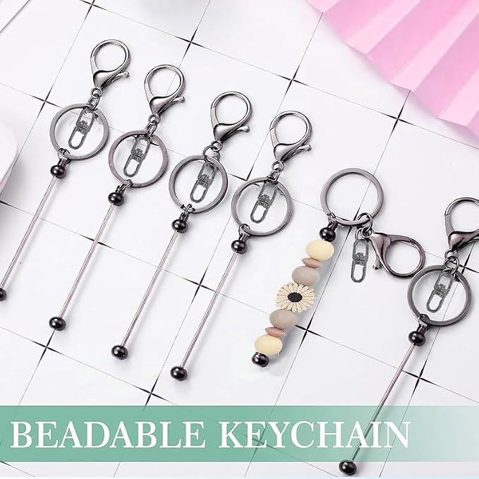 6 Pcs Beadable Keychain Bars Bulk - Image 4
