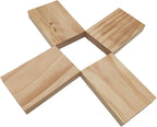 10PCS Rectangle Wood Boards Unfinished Wood Blocks - Image 5