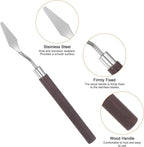 HARFINGTON 2pcs No.6 Palette Knives 12mm Width Stainless Steel Small Pointy - Image 4