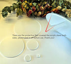 Set of 20 White Acrylic Discs, 1/8" Thick Round White Circle Blanks 4.5'' - Image 5
