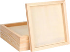 FSWCCK 5 Pack 10 x 10 inch Wood Panel Boards, Unfinished Wood Canvas Panels by FSWCCK