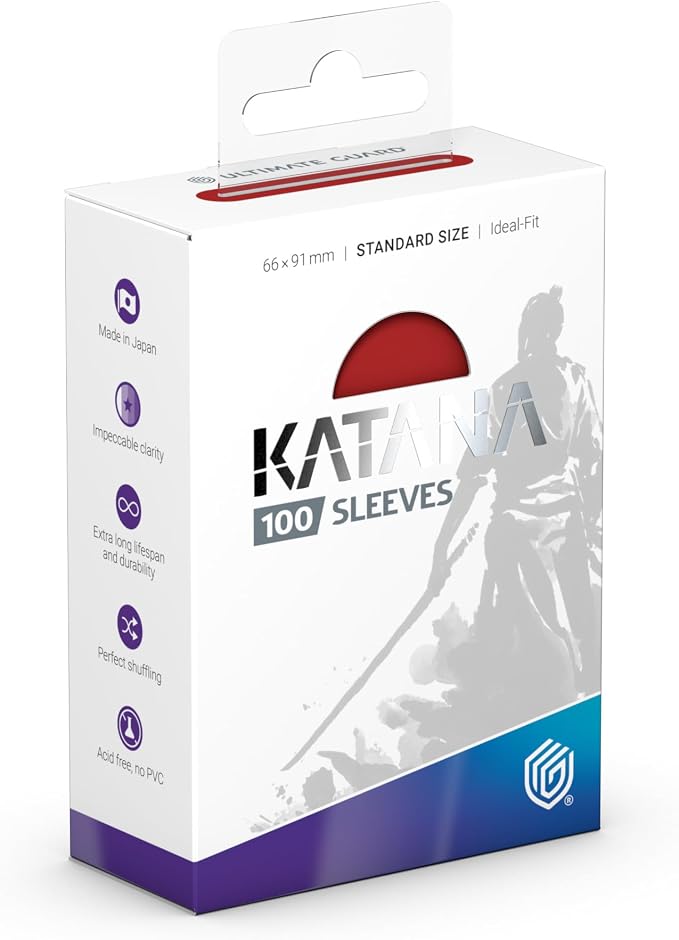 Ultimate Guard Katana Card Sleeves: 100 Standard Size TCG Sleeves, 66 x 91mm - Image 2