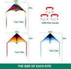 Mint's Colorful Life Delta Kite - Image 4