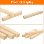 MECCANIXITY 4Pcs Basswood Carving Block, 0.8"x0.8"x8" Square Wooden Dowels - Image 4
