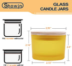 SHOWIN Thick Candle Jars for Making Candles 16 Pcs, 4 OZ Empty Jars - Image 6